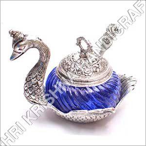 Metal Silver Plated Decorative Duck Spoon
