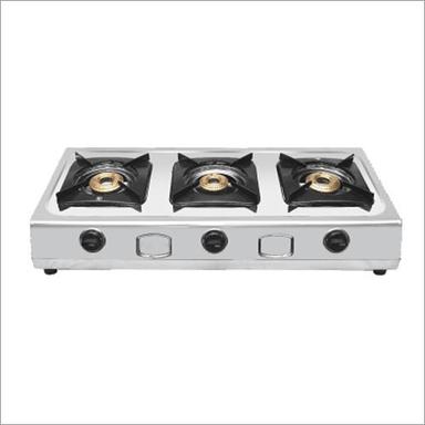 3 Burner Stainless Steel Gas Stove Application: Kitchen