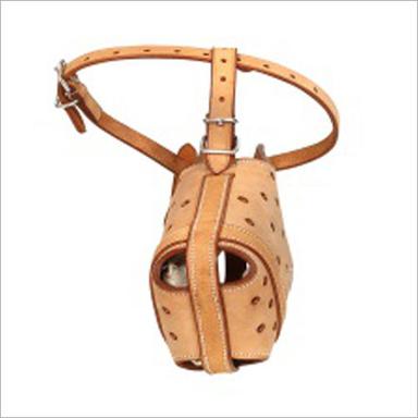 Brown Dog Leather Muzzle