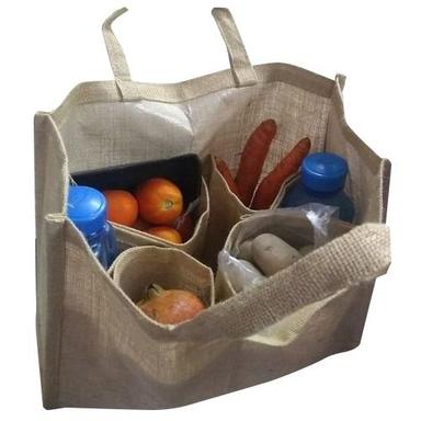 Jute Grocery Bag / Vegetable Bag - Color: As Per Choice