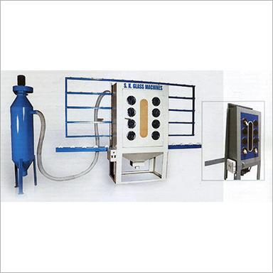 Blue And White Manual Sand Blasting Machine