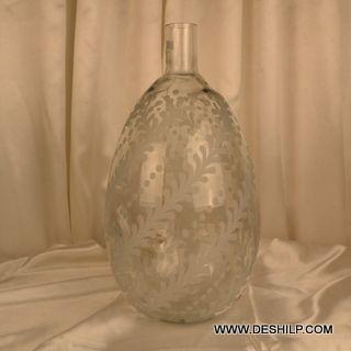 Big Size Glass Crystal Flower Vase Bottom Diameter: 23  Centimeter (Cm)