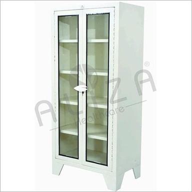 White Double Door Instrument Cabinet