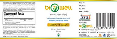 Bovine Colostrum Powder Dosage Form: Tablet
