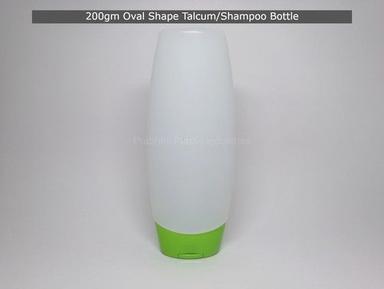 White Oval Shape Powder Bottle With Flip Top Cap