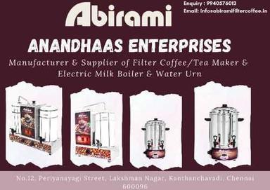 Stainless Steel Abirami Filter Coffee & Tea Maker & Electric Milk Boiler