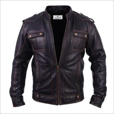 Available In Multicolour Leather Black Jacket