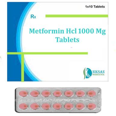 Metformin Hcl 1000 Mg Tablets General Medicines