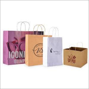 Available In All Color Customize Loop Handle Paper Bag