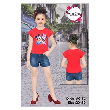 Available In Multicolour Kids Shorts And Top Dress