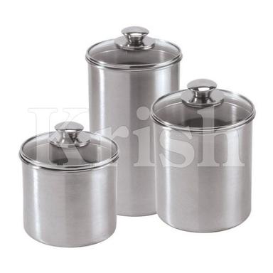 Glass Lid Canister Sets - Color: As Per Requirement