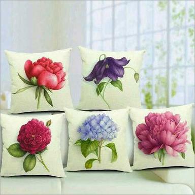 Available In Different Sizes Flower Printed Cushion