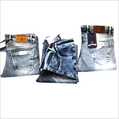 Available In Different Color Mens Faded Regular Fit Jeans