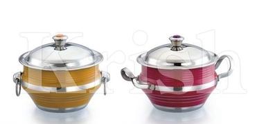 As Per Requirement Colored Soup Toureen Dish With Cover