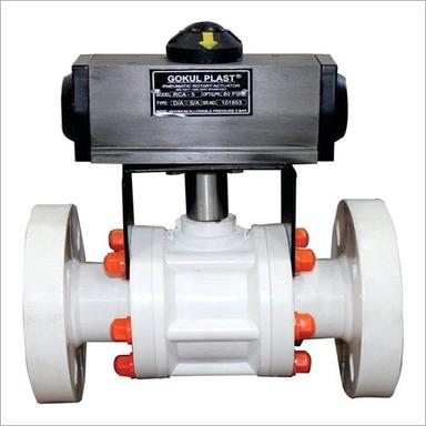 Actuator Operated Polypropylene Ball Valve Application: Industrial & Water Line