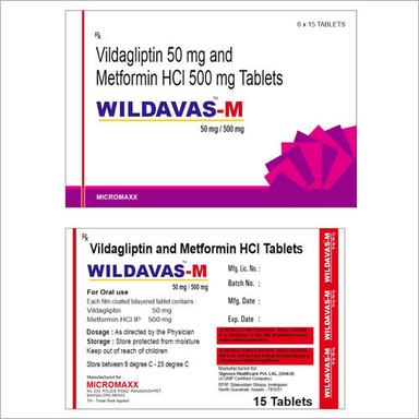 50 Mg Vidagliptin And 500 Mg Metformin Hci Tablets Suitable For: Adults