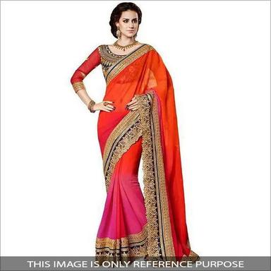 Available In Different Color Ladies Fancy Georgette Saree