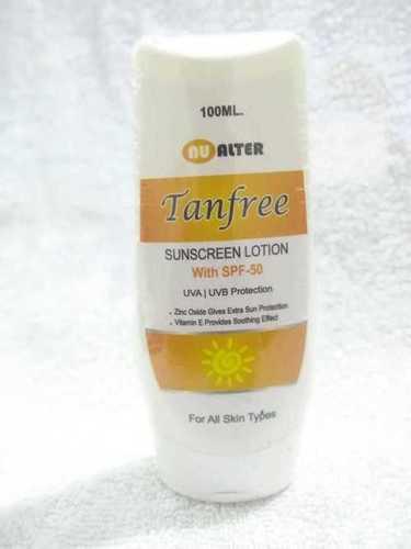 Tan Free Sunscreen Lotion Grade: A