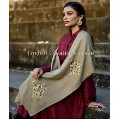 Grey Embroidered Shawls India