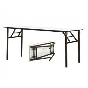 Wooden Top And Iron Folding Table