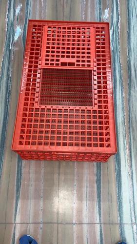 Red Poultry Bird Transport Cage