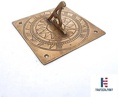 Bass Nauticalmart Vintage Brass Sundal, Brass Sun Garden Sundial, Solid Brass Sundial, Sun Clock, Brass Clock, Garden Decor, Garden Clock, Garden Compass