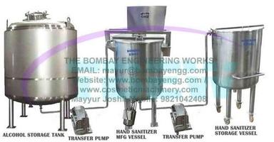 Hand Sanitizer Manufacturing Plant / Hand Sanitizer Making Machine Capacity: 50 Ltrs To 25000 Ltrs Liter/Day