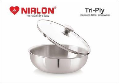 Nirlon Stainless Steel Triply Kadai Interior Coating: Rust Proof Interior