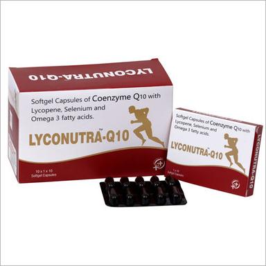 Softgel Capsules Of Coenzyme Q10 With Lycopene Selenium And Omega 3 Fatty Acids General Medicines