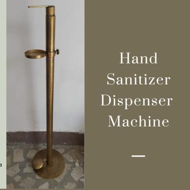 Golden Pedestal Operated Sanitizer Dispenser