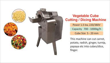 Tutti Frutti Cube Cutting Machine Capacity: 500 - 700 Kg/Hr