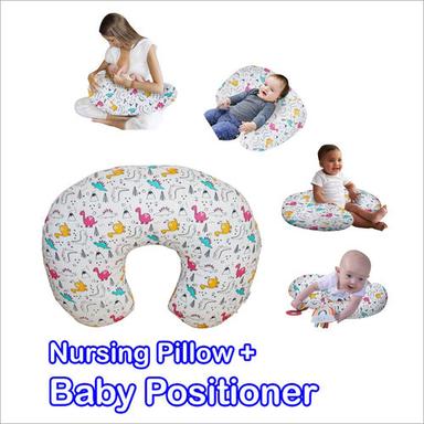 Printed White Nursing Pillow And Baby Positioner