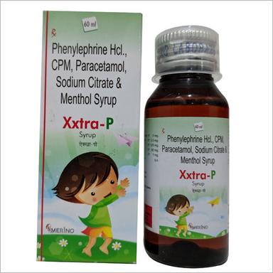 60 Ml Phenylephrine Hcl Cpm Paracetamol Sodium Citrate And Menthol Syrup