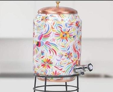 Multicolor Printed Copper Water Dispenser