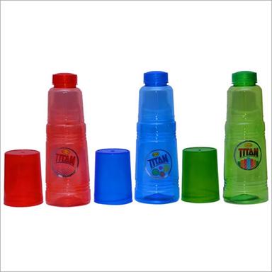  ग्लास के साथ अलग-अलग रंग उपलब्ध 500 मिलीलीटर छोटी टाइटन बोतल