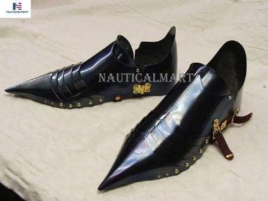 Iron B07Dynt3Lz Black Knight Armor Shoes Sabaton For Reenactment Halloween Costume