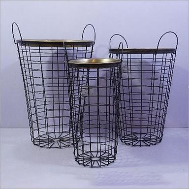 Black Iron Wire Basket