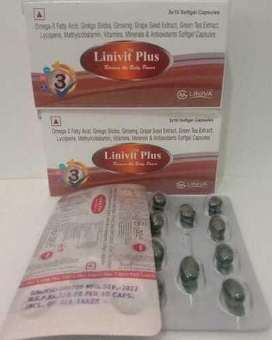 Linivit-Plus (Omega 3 Fatty Acid And Multivitamins Capsule) General Medicines