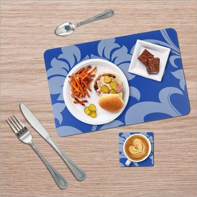 Washable Waterproof Printed Table Mats With Coaster