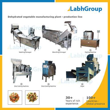 Dehydrated Vegetable Manufacturing Plant - Production Line Capacity: 500 Kg/Hr