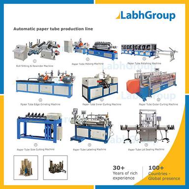 Stainless Steel Automatic Paper Tube Making Machine - Production Line