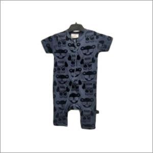 Deep Blue Aop Zip Short Romper Age Group: Kids