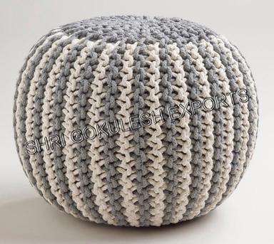 Customized Designer Knitted Poufs And Ottoman