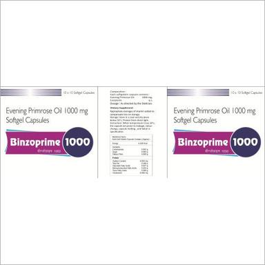 Binzoprime 1000 - Evening Primrose Oil 1000 Mg Softgel Capsules General Medicines