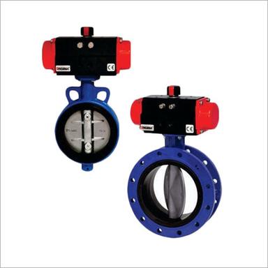 Stainless Steel Pneumatic Rotary Actuator Operated Butterfly Valve