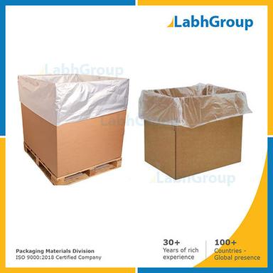 Corrugated box with liner for bulk drug packaging