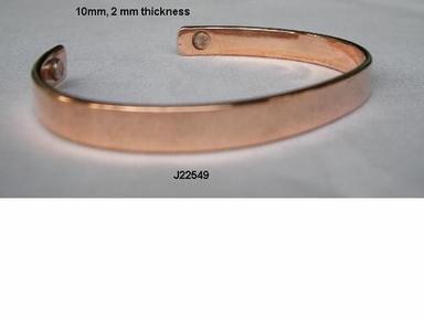 Plain Shinny Finish Copper Magnetic  Bracelets Good Quality