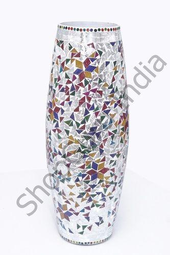 24Inch Dholak Muzayak Design Flower Vase (Star Multi) Height: 24 Inch (In)