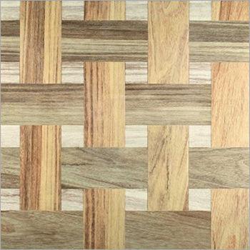 Multi Color 600X600 Cross Wood Porcelain Tiles