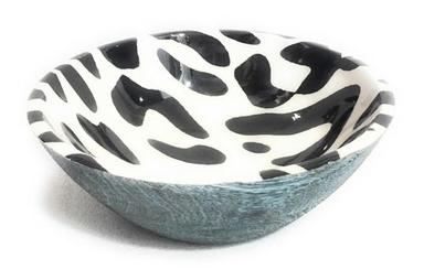 Lacquered Table Top Fruit Serving Mango Wood Bowl